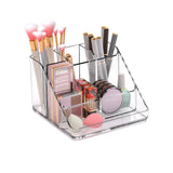 Ettori Makeup Organizer Tray, 6-Compartment Vanity Makeup Organizer for Jewelry, Hair Accessories, Bathroom Counter or Dresser