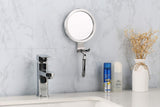 Ettori Shower Mirror Fogless for Shaving with Razor Holder, Powerful Lock Suction Fogless Mirror for Shower