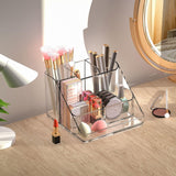 Ettori Makeup Organizer Tray, 6-Compartment Vanity Makeup Organizer for Jewelry, Hair Accessories, Bathroom Counter or Dresser