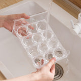 Ettori Egg Holder for Refrigerator Drawer Type Egg Container for Refrigerator BPA Free Fridge Organizer-12 Egg Storage,Stackable
