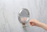 Ettori Shower Mirror Fogless for Shaving with Razor Holder, Powerful Lock Suction Fogless Mirror for Shower