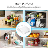 Ettori 2 Pack Water Bottle Organizer Refrigerator Organizer Bins and Clear Storage Bins for Fridge, Freezer, Cabinet, Cupboard, Pantry Shelf, BPA-Free